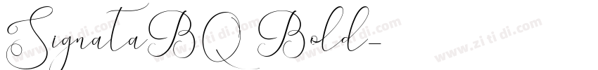 SignataBQ Bold字体转换
